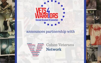 Cohen Veterans Network Announces Collaboration with Leading Military Peer Support Nonprofit Vets4Warriors