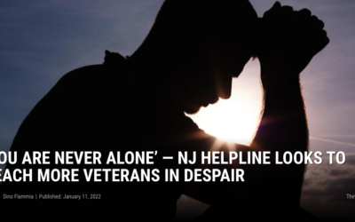 V4W FEATURED ON NEW JERSEY 101.5: You are never alone. NJ Helpline looks to reach more veterans in despair